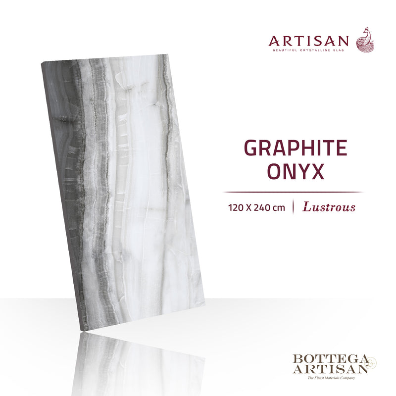 Artisan Graphite Onyx Bookmatch Face B Lustrous 120X240