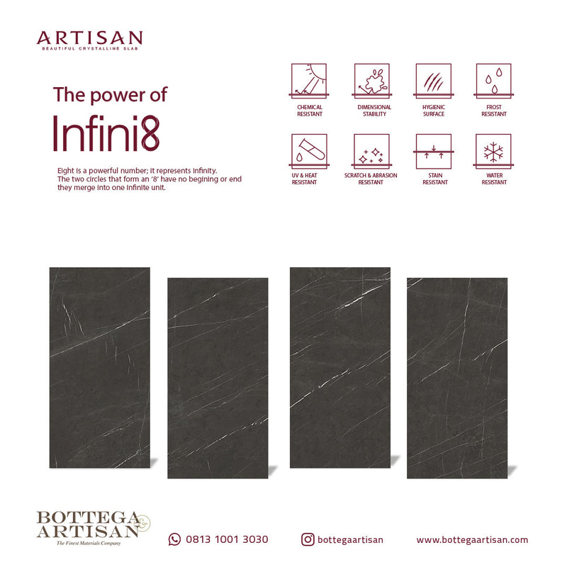 Artisan Pietra Grey Lustrous 240X120 cm