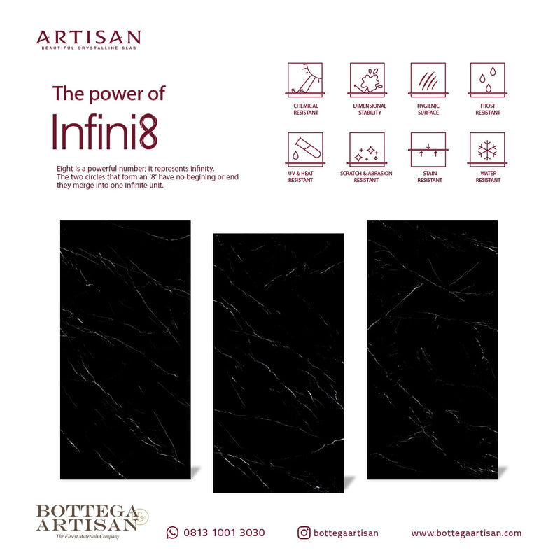 Artisan Nero Marquina Lustrous 120x240