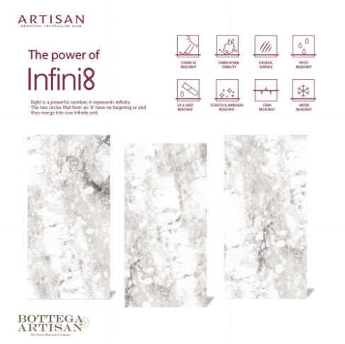 Granit Lamina Slab Artisan Arabescato Staturio Lustrous 240X120 cm