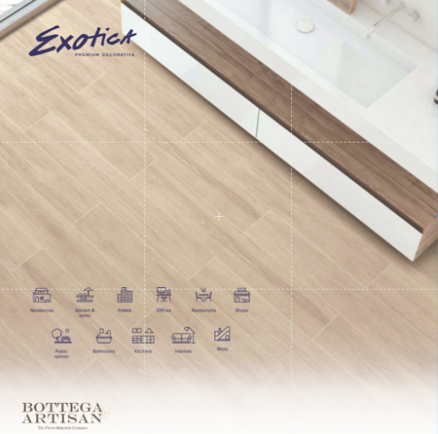 Exotica Nerwood Ivory Matt 20X120