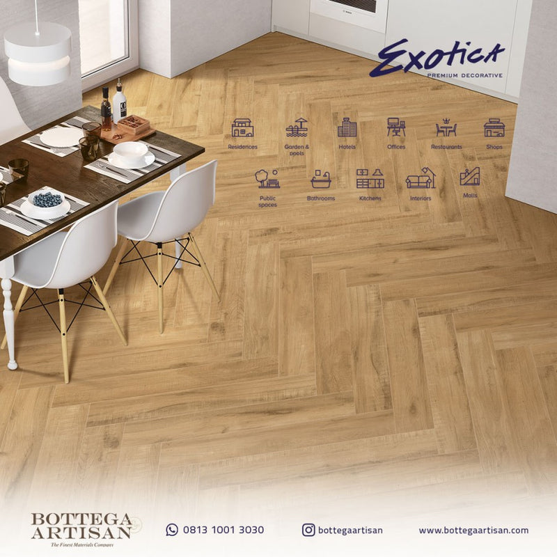 Exotica Wood Autumn Miele 20x120