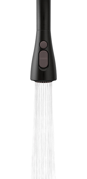 Arbor Matte Black One-Handle High Arc Pulldown Kitchen Faucet 7594BL