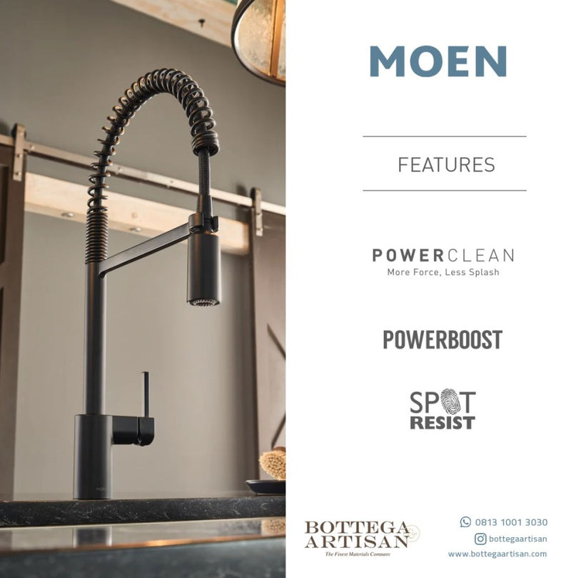 Align Black Stainless One-Handle Pulldown Kitchen Faucet 5923BLS