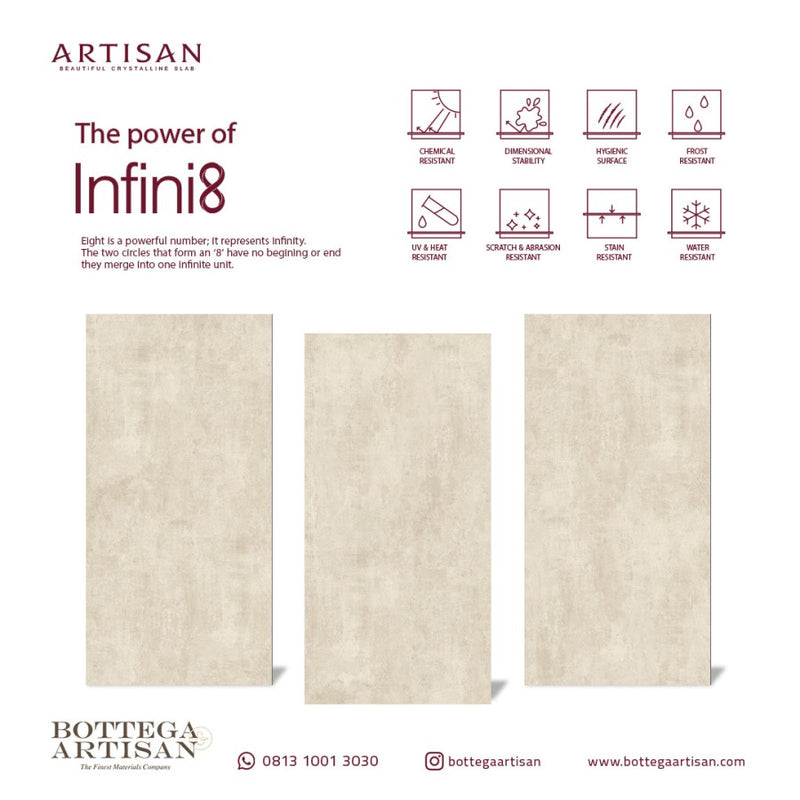 Granit Lamina Slab Artisan Lithic Latte Mute 120X240