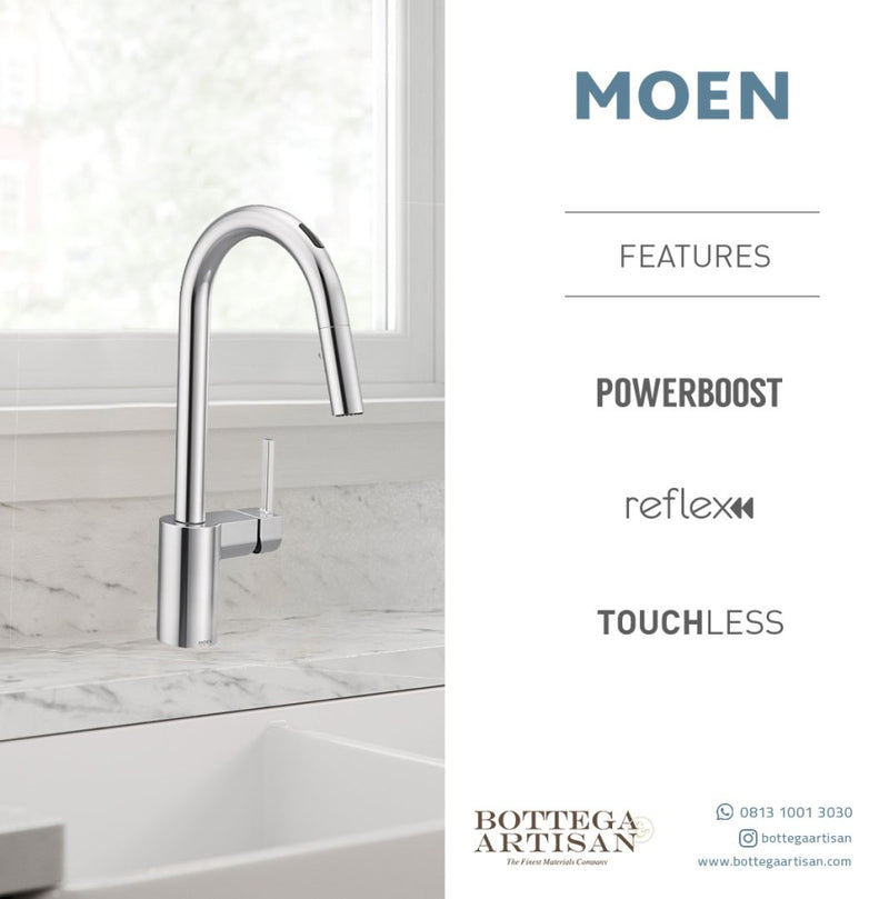 Align Chrome One-Handle High Arc Pulldown Kitchen Faucet 7565