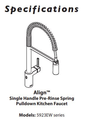 Align Motion Sense Wave Black Stainless 5923EWBLS