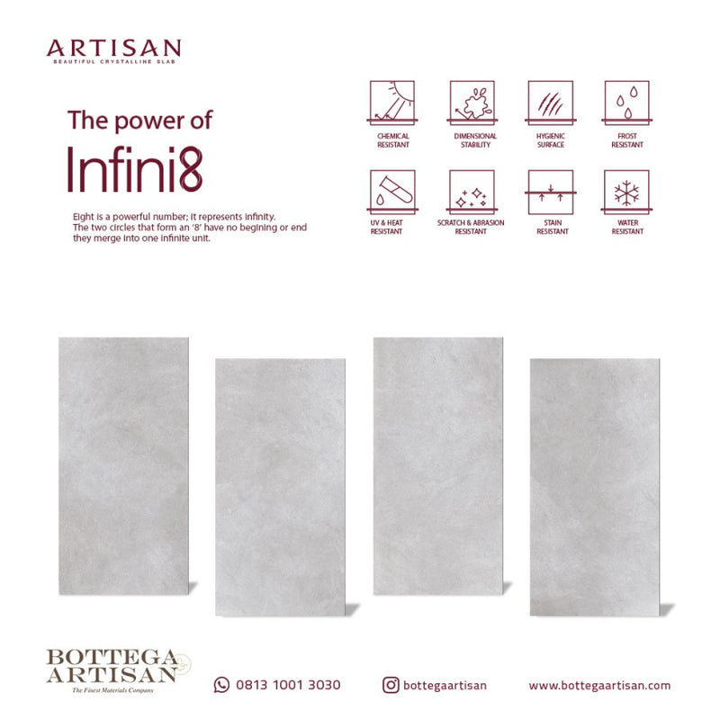 Granit Lamina Slab Artisan Ardesia Silver Mute 120X240