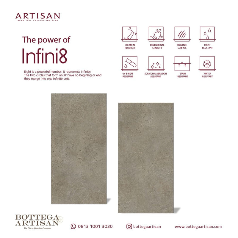 Granit Lamina Slab Artisan Bruno Flakes Mute 120X240 9 mm