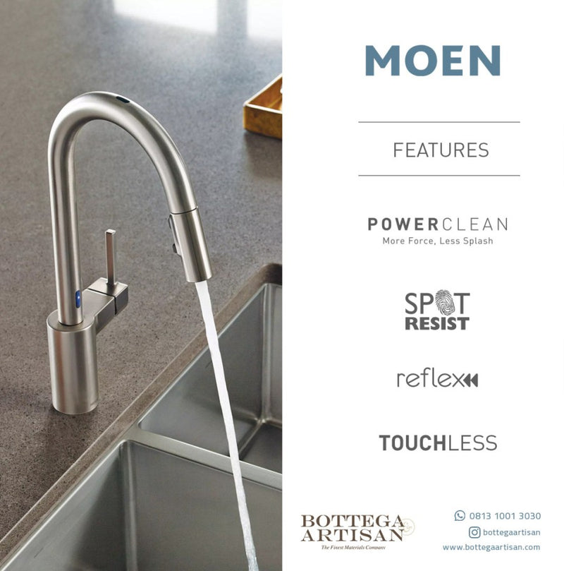 Align Spot Resist Stainless One-Handle High Arc MotionSense Pulldown Kitchen Faucet 7565ESRS