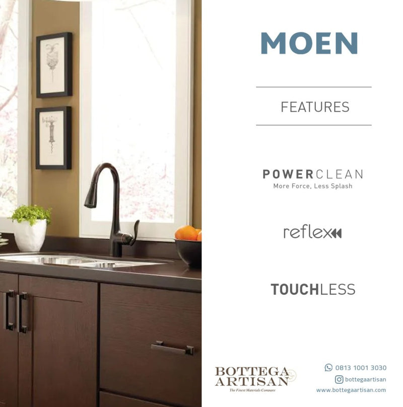 Arbor MotionSense Wave One-Handle High Arc Pulldown Kitchen Oil Rubbed Bronze Faucet 7594EWORB