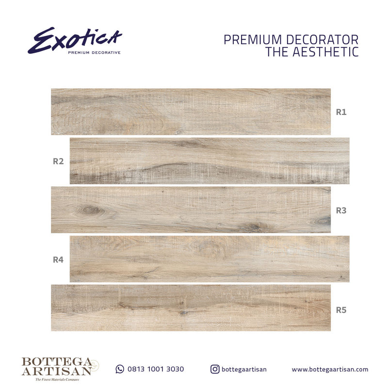 Exotica Wood Autumn Beige 20x120 cm , 10mm