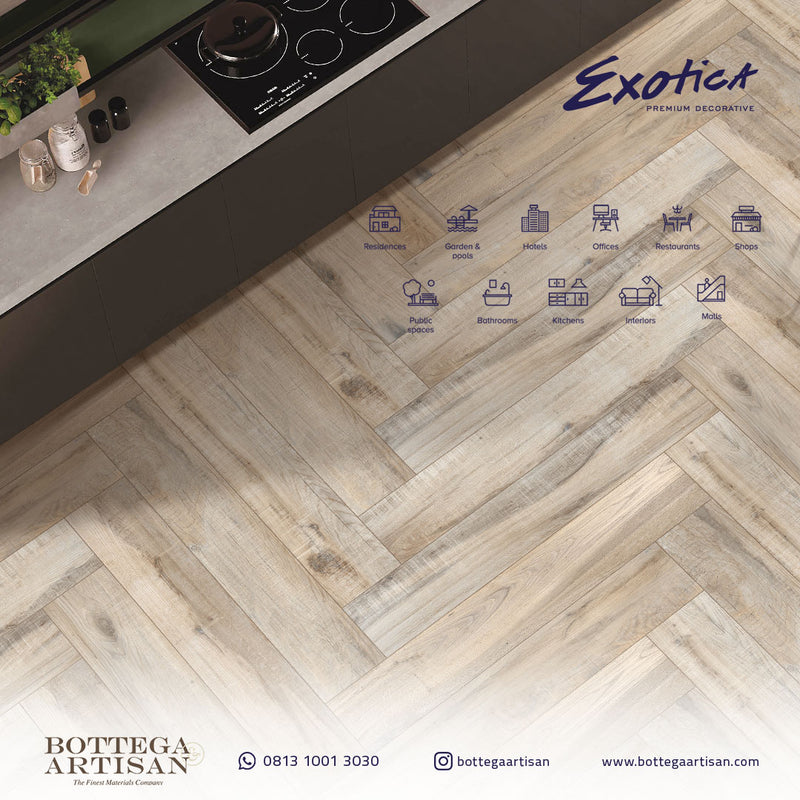 Exotica Wood Autumn Beige 20x120 cm , 10mm