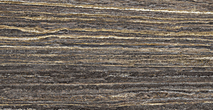 Granit Lamina Slab Artisan Blackgold Travertine Lustrous 120X240
