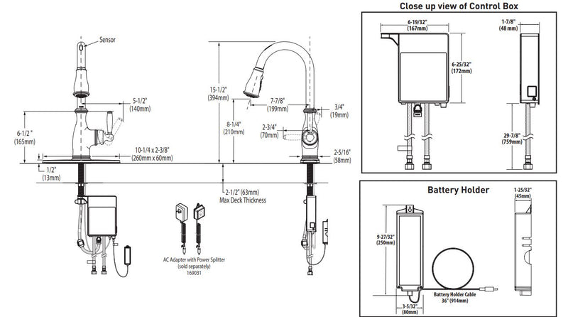 Brantford Smart Kitchen Faucet Chrome One-Handle High Arc Pulldown 7185EVC