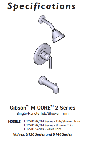 Shower MOEN Gibson Eco Posi Temp Brushed Nickel T2902EPBN