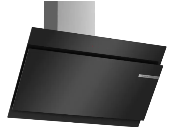 BOSCH DWK98JM60 Series 6 Wall-mounted cooker hood 90 cm clear glass black printed