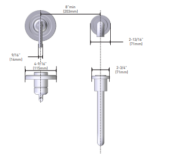 MOEN Gibson Brushed Nickel One-Handle Non Diverter Tub Filler WT961BN