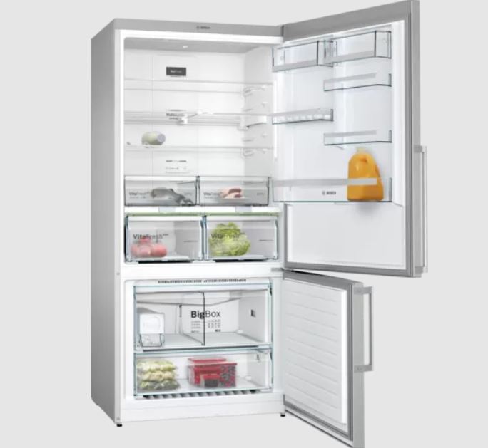 BOSCH KGN86AID1N Series 6 Free-standing fridge-freezer with freezer at bottom 186 x 86 cm Stainless steel (with anti-fingerprint)