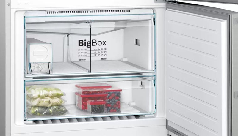BOSCH KGN86AID1N Series 6 Free-standing fridge-freezer with freezer at bottom 186 x 86 cm Stainless steel (with anti-fingerprint)
