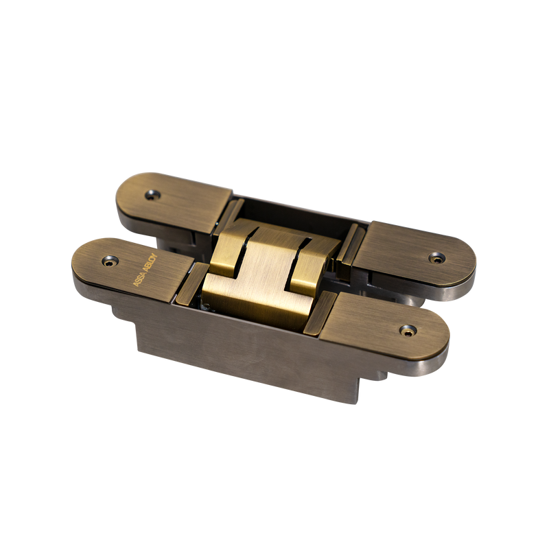Assa Abloy 3d adjustable stainless steel concealed hinge antique brass finish AA-3CH-03-AB