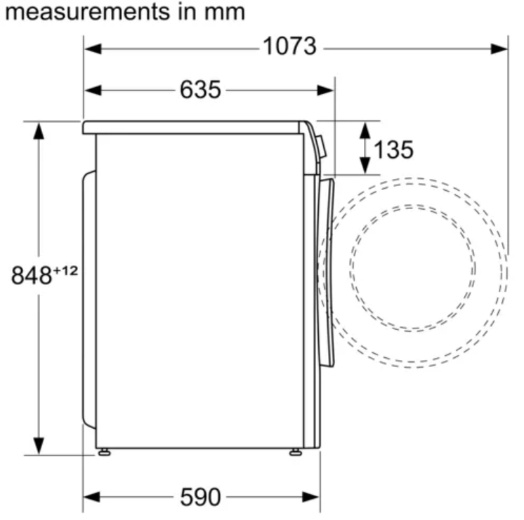 BOSCH WNA14400ID Series 4 Washer dryer 9/6 kg 1400 rpm