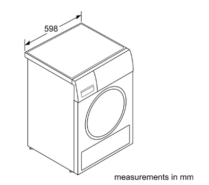 BOSCH WTB86201ID Series 4 Condenser tumble dryer 8 kg