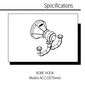 Moen ACC2207BN robe hook(BN)