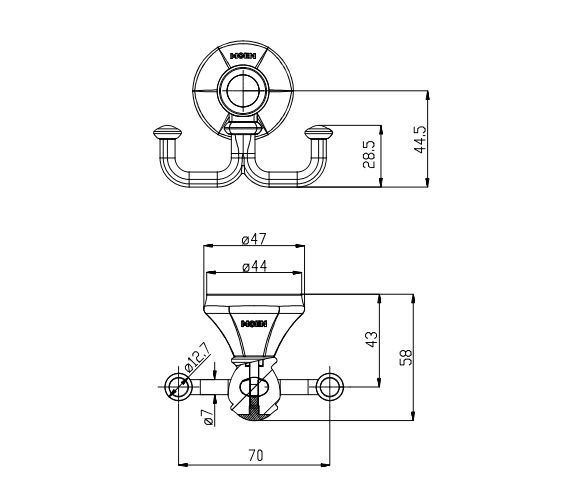 Moen ACC2207BN robe hook(BN)