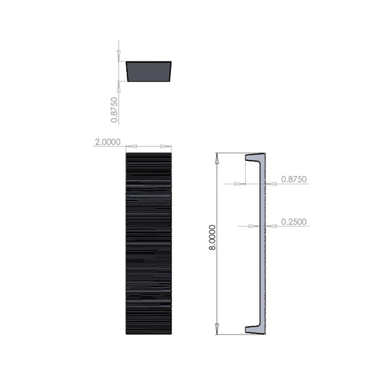 Sun Valley Bronze Corduroy Cabinet Pull | CK-9208CDRY