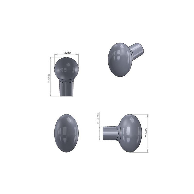 Sun Valley Bronze Oval Door Knob | K-220