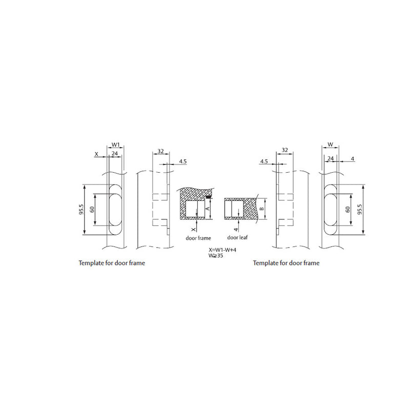 Assa Abloy 3d adjustable stainless steel concealed hinge antique brass finish AA-3CH-03-AB