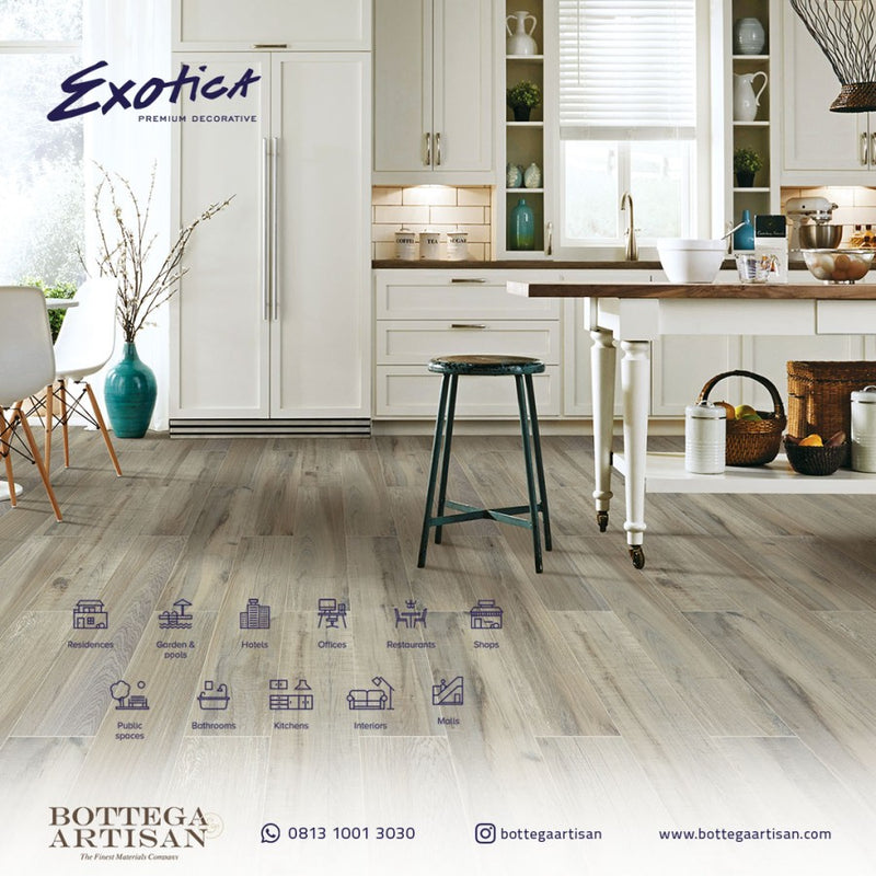 Keramik Ubin Kayu Exotica Wood Autumn Olive 20x120 cm