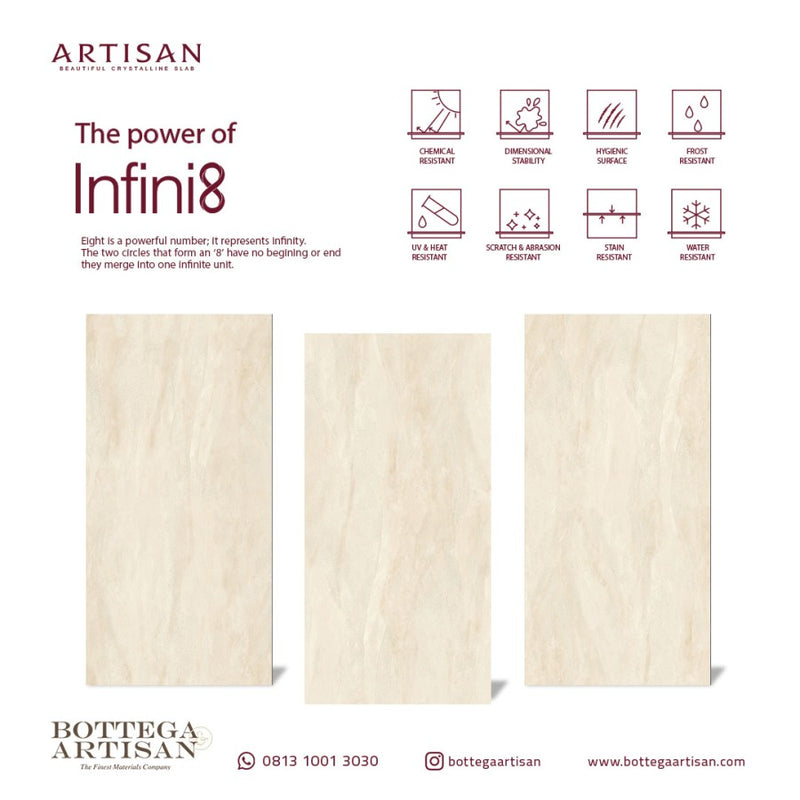 Granit Lamina Slab Artisan Castello Latte Mute 240x120 cm