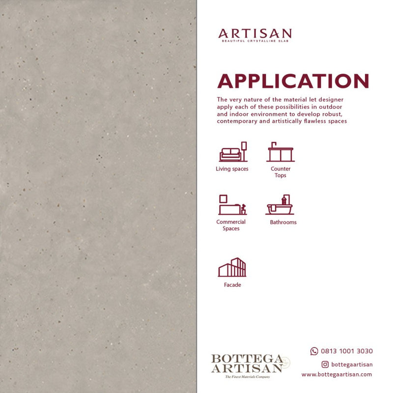 Granit Lamina Slab Artisan Beton Flake Mute 120X240