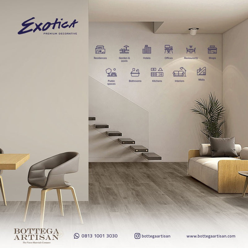 Exotica Wood Norway Taupe 20x120 cm