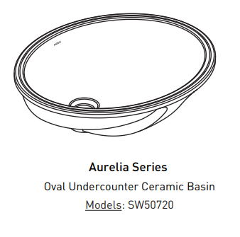 Moen SW50720 Aurelia Ivory White Basin