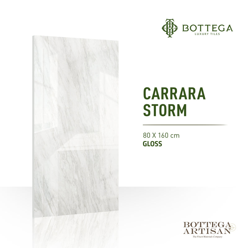 Bottega Carrara Storm Glossy 80X160