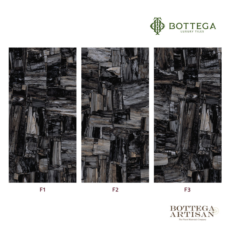 Bottega Exington Black High Gloss 80X160