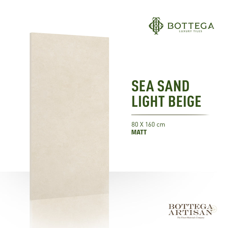 Bottega Sea Sand Light Beige Matt 80X160