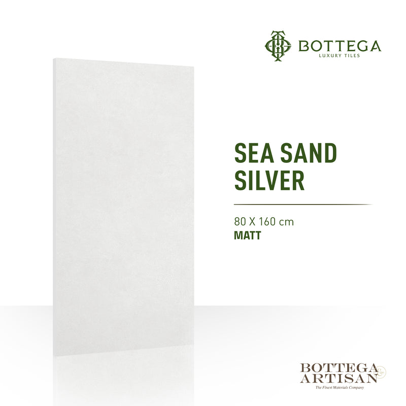 Bottega Sea Sand Silver Matt 80X160