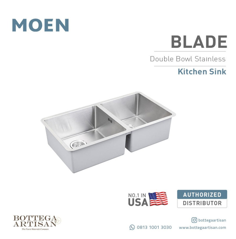 Blade Double Bowl Stainless Steel Sink SK27112