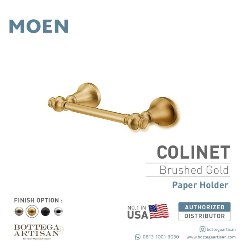 Bath Accessories MOEN Colinet Paper Holder Brushed Gold