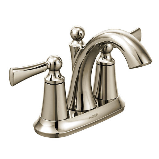 Bathroom Faucet MOEN  Wynford Polished Nickel Two-Handle High Arc 4505NL