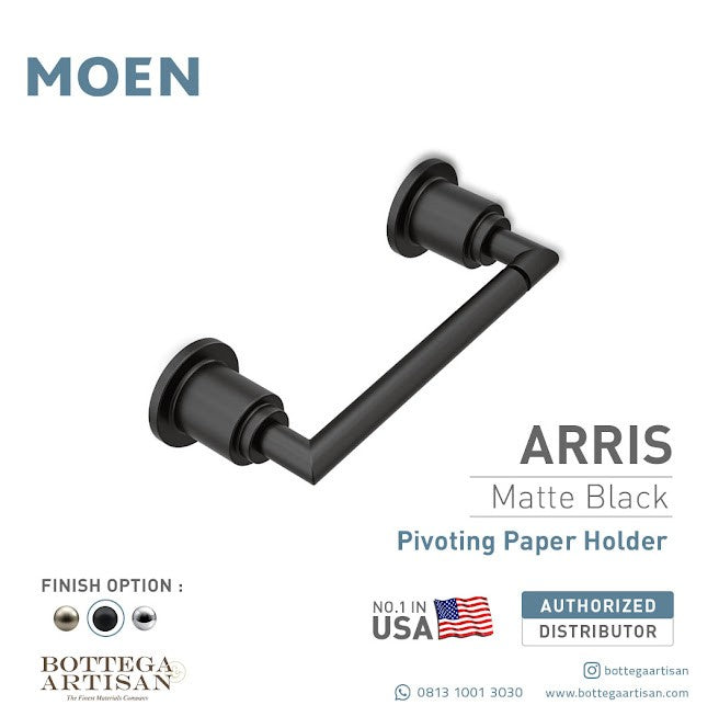 Bath Accessories MOEN Arris Paper Holder Matte Black