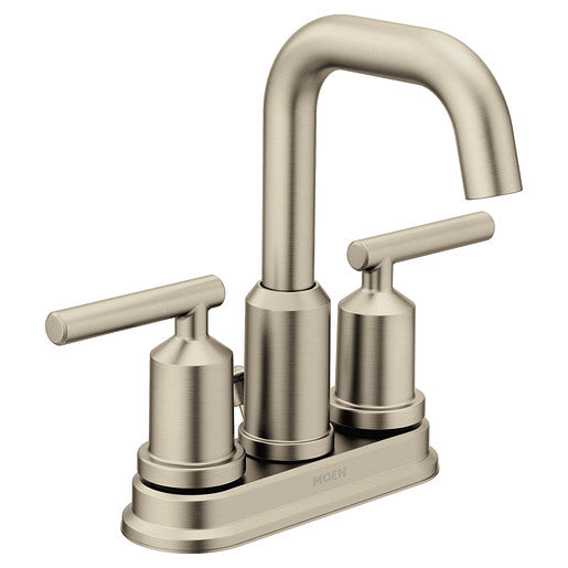 Bathroom Faucet MOEN Gibson Brushed Nickel Two-Handle High Arc 6150BN