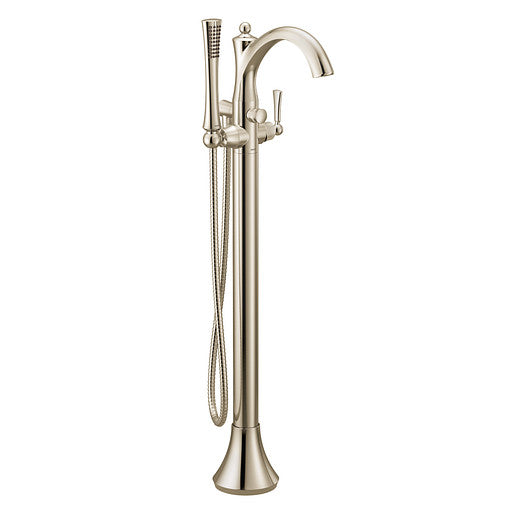 Tub Filler Includes Hand Shower MOEN Wynford Polished Nickel One-Handle 655NL