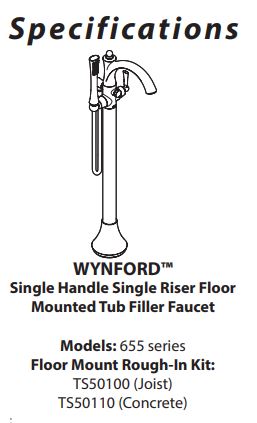 Tub Filler Includes Hand Shower MOEN Wynford Polished Nickel One-Handle 655NL