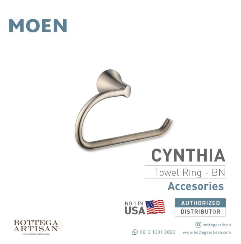 Cynthia Towel Ring Brushed Nickel ACC1704BN