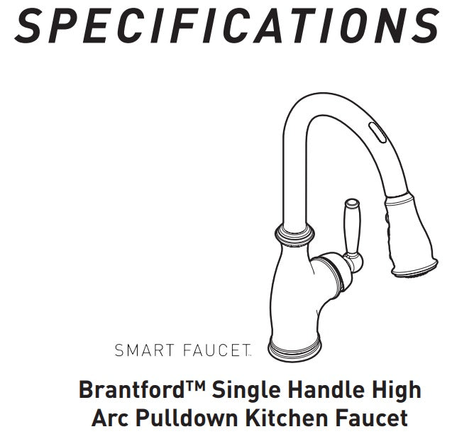 Brantford Oil Rubbed Bronze One-Handle High Arc Pulldown Kitchen Faucet 7185EORB